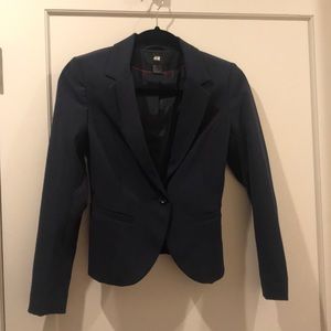 H&M Navy Tailored Blazer